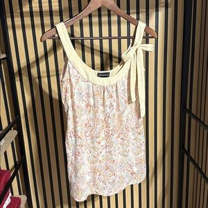 Yellow Paisley Women's Top